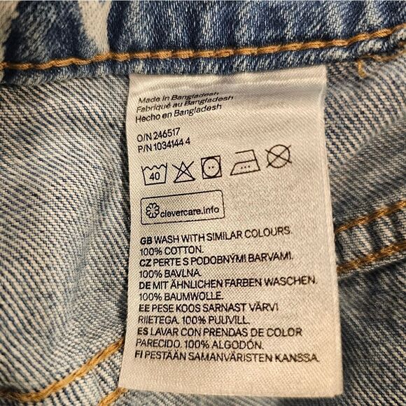 H&M x SMILEY High Waisted Baggy Jeans - Size 8 - Picture 10 of 11